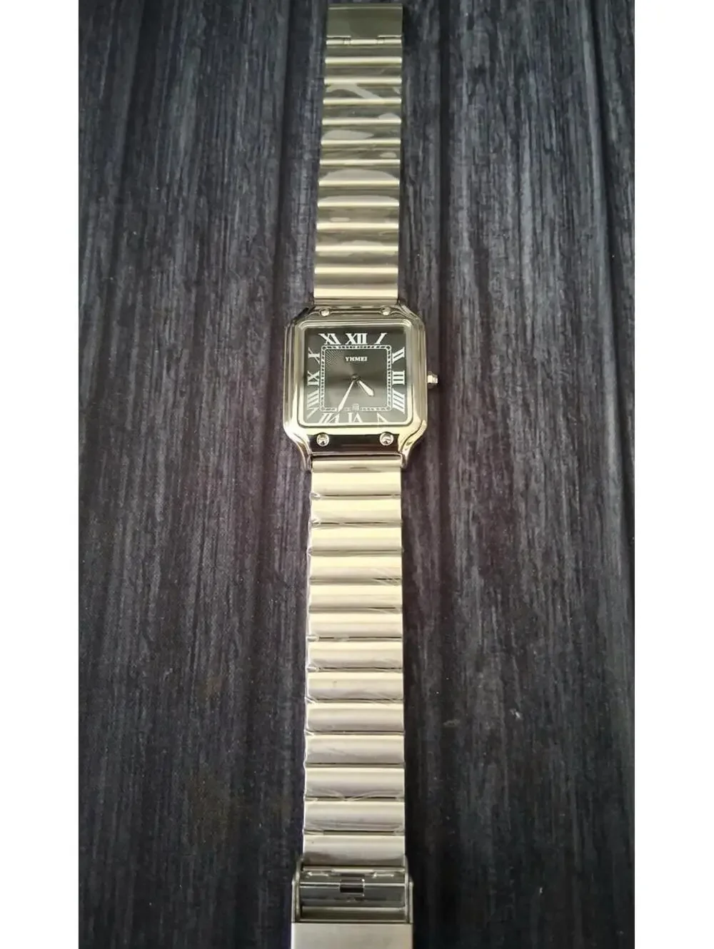 Vintage Inspired Square Milano Mens Black Roman Dial‎ Watch